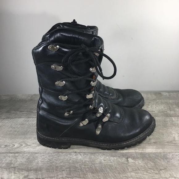 Harley-Davidson Other - Harley-Davidson Motorcycle Combat Black Leather Riding Biker Mens Boots Size 13